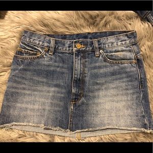 free people denim miniskirt